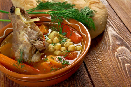 kovurma shorva - Traditional uzbek soupの写真素材