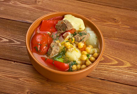 Bozbash -  Iranian, Azerbaijan,Middle Eastern mutton soupの写真素材