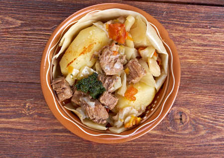 dymlyama -oriental meat stew .national cuisine of Azerbaijan, Uzbekistan and Kazakhstanの写真素材