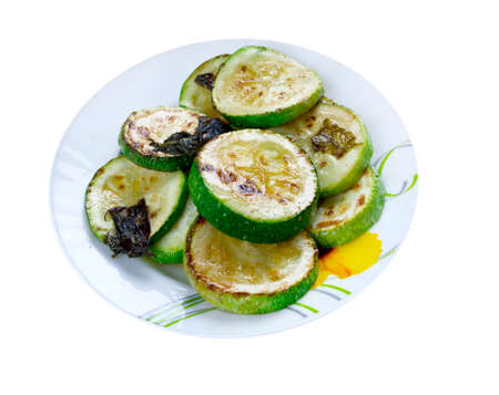 Zucchini con Salviaの写真素材