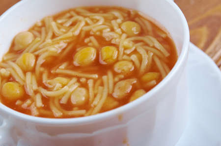 Minestra di Ceci - Italian chickpea  soup の写真素材