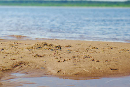 Close up of river. Shallow depth-of-field. の写真素材