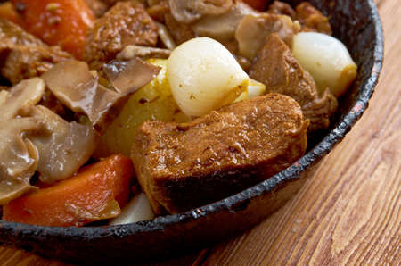 venison ragout - farm-style old rustic.country cuisine