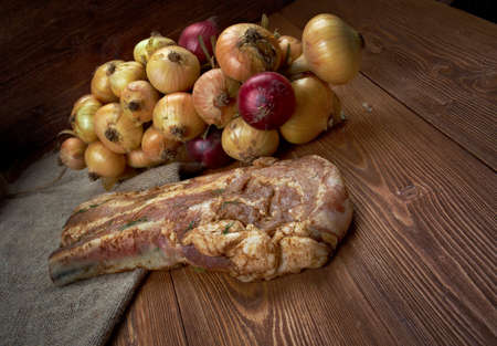delicious Jerk  pork belly .farm-style country cuisineの写真素材