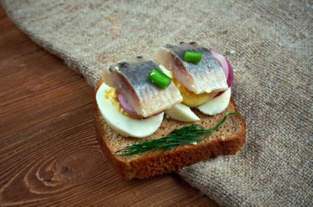 Inlagd sill -  delicacy in Europe, and has become a part of Baltic, Nordic, Dutch, Germanの写真素材