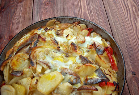 kalalaatikko - Baltic Herring Casserole.Finnish cuisineの写真素材