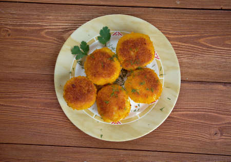 Kabeljaufrikadellen - Fish cod ballsの写真素材