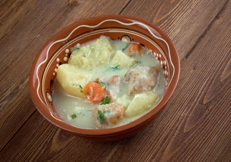 klimppisoppa - Finnish Beef and Dumpling Soup from Finlandの写真素材