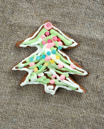 kozuli - Russian Christmas gingerbread over wooden background close up.traditional pagan rite Pomeranianの写真素材