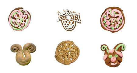 kozuli - Russian Christmas gingerbread .Food set