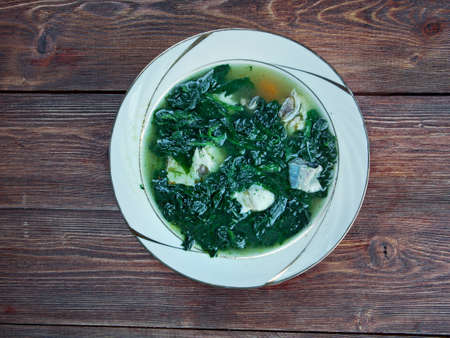 ghalieh mahi  - home of Persian food.Southern Iranian Spicy Fish & Herb Stewの写真素材