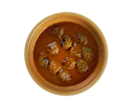 moong dal kofta curry - Indian cuisine.の写真素材