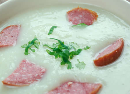 Berliner Kartoffelsuppe  - Potato Soup from Berlinの写真素材