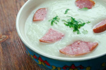 Berliner Kartoffelsuppe  - Potato Soup from Berlinの写真素材