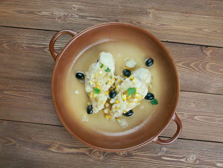 Djej Makalli - Moroccan Chicken with Preserved Lemon and Olivesの写真素材