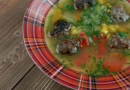 Mexican Meatball Soup - a Southwestern favoriteの写真素材