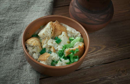 Brotsuppe - Franconian bread soupの写真素材