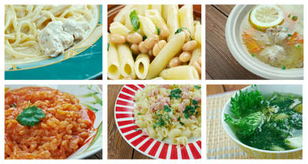 Food set .  Italian traditional  cuisineの写真素材