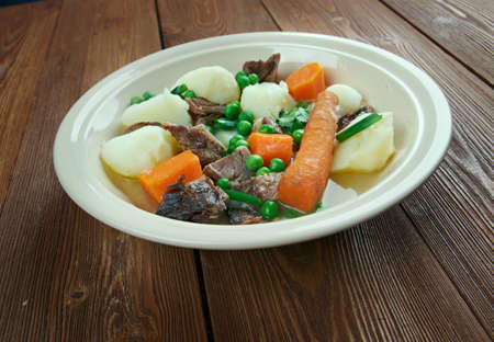 Navarin  - French ragoÃ»t (stew) of lamb or mutton.の写真素材