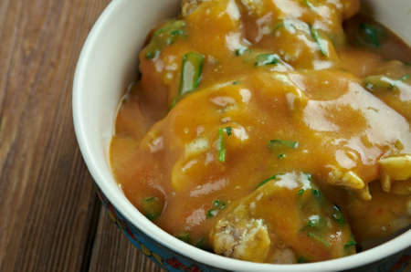 Draw soup - soup popular in the southeastern region of Nigeria.の写真素材