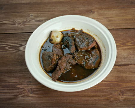 Sudderlapjes - Dutch braised beef steak.の写真素材