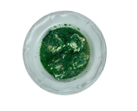 Eel in the Green - Paling in t groen . Flemish regional dish.