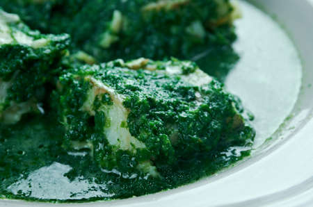 Eel in the Green - Paling in t groen . Flemish regional dish.