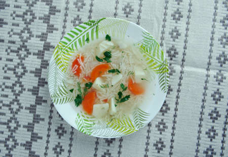 Rosol -  Homemade Polish Chicken Noodle Soup