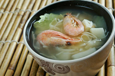 Cantonese seafood soup - seafood soup within Cantonese cuisine.  found in Hong Kong,の写真素材