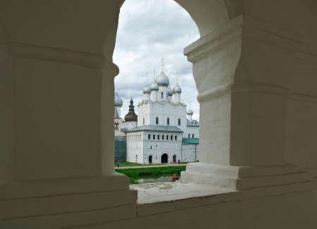 Kremlin of ancient town of Rostov Veliky.Russiaの写真素材