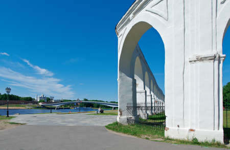 Veliky Novgorod, Yaroslav Courtyard. Landmarks Russiaの写真素材