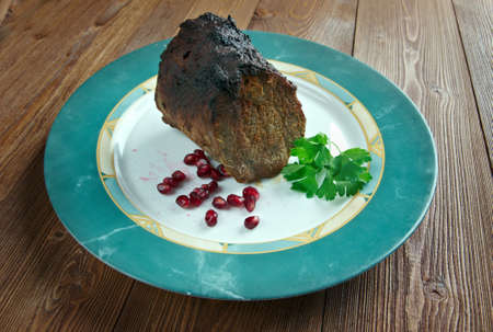 Roast Scotch Fillet - baked meat on Scottishの写真素材