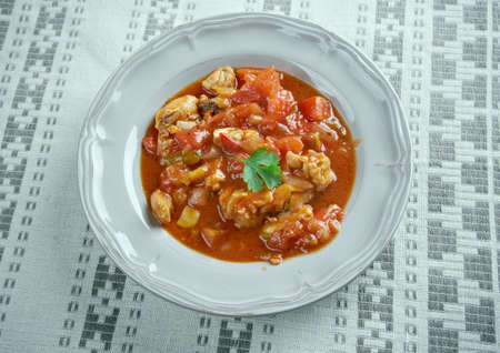 Istrian Chicken Goulash - Originally a Hungarian dish.called Istria, that is next to the Adriatic coastの写真素材