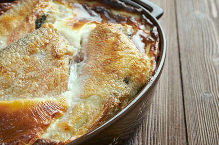 Samke harra -  Arabic  Hot or Spicy Fish.lebanese cuisineの写真素材