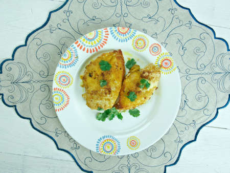Dajaj Maghli  - Libyan Baking Fries Chicken.Arabic Cookery