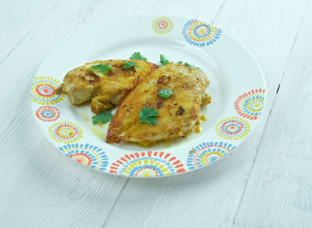 Dajaj Maghli  - Libyan Baking Fries Chicken.Arabic Cookeryの写真素材