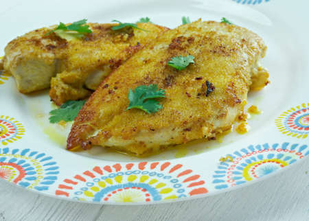 Dajaj Maghli  - Libyan Baking Fries Chicken.Arabic Cookeryの写真素材