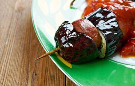 PatlÄ±can kebabÄ± - eggplant kebab.Turkish cuisine.の写真素材