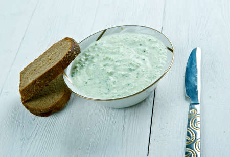 Benedictine -  spread made with cucumbers and cream cheese.Cuisine of the United Statesの写真素材