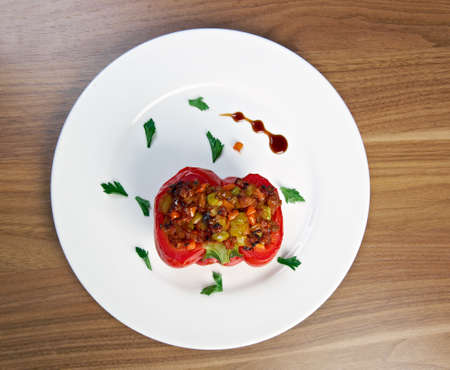 Stuffed peppersの写真素材