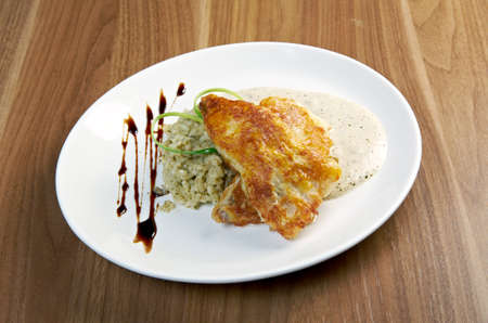 Chinese Chicken Curry served with rice.