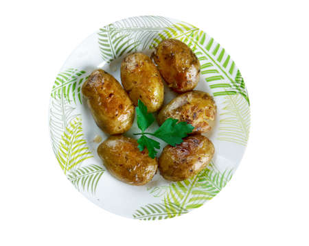 Pommes fondantes - patate fondante. French soft potatoesの写真素材