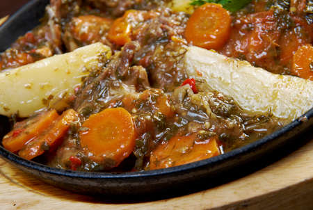 kchuch - lamb stew with potatoes.Armenian cuisineの写真素材