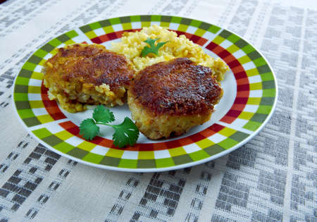 BalÄ±k Kofte -  Turkish fish balls.の写真素材