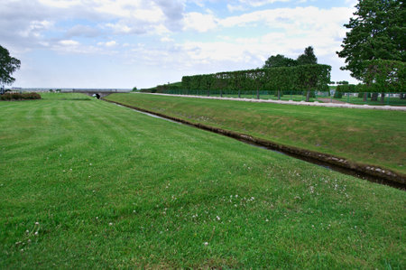 Peterhof Palace. Lower Park gardens. Saint-Petersburg, Russia- JUNE 3, 2015のeditorial素材