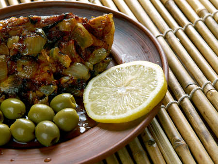 Roast lamb with laver sauce. Welsh cuisine.の写真素材