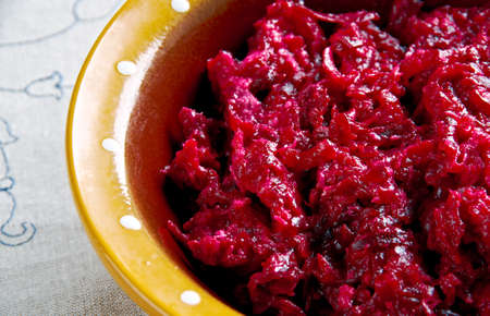 Lithuanian Roast Beet Slaw with Spicy Horseradishの写真素材