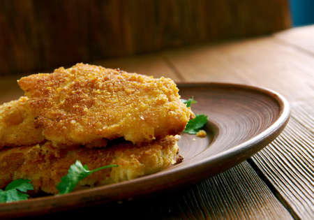 Ustipci fried dough balls popular in Bosnia and Herzegovina, Croatia, Macedonia, Serbia and Sloveni.の写真素材