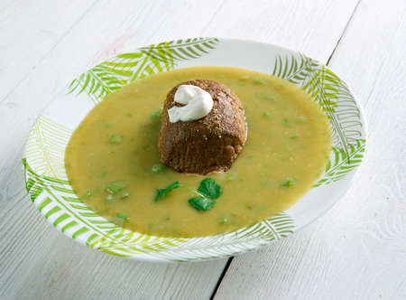 Pie floater -  Australian dish .の写真素材