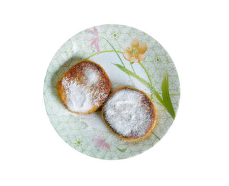 Saxon cheese pancakes - Quarkkaulchen.German cuisineの写真素材